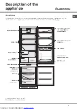 Предварительный просмотр 3 страницы Ariston BCB 333 AVEI FF Operating Instructions Manual