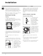 Предварительный просмотр 2 страницы Ariston BS 1400 Instructions For Use Manual