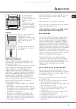 Предварительный просмотр 16 страницы Ariston C 34S G1 R Operating Instructions Manual