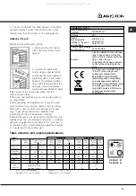 Предварительный просмотр 18 страницы Ariston C 34S G1 R Operating Instructions Manual