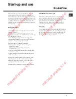 Preview for 5 page of Ariston C3VP6R Operating Instructions Manual