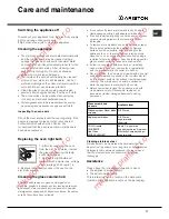 Preview for 11 page of Ariston C3VP6R Operating Instructions Manual