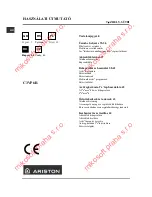 Preview for 34 page of Ariston C3VP6R Operating Instructions Manual