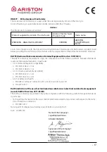 Preview for 17 page of Ariston Chaffoteaux elco 3319093 Assembly And Operation Instructions Manual