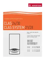 Ariston Clas 24 FF Installation And Servicing Instructions preview