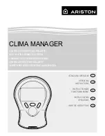 Ariston CLIMA MANAGER Operating Instructions Manual предпросмотр