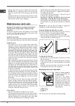 Предварительный просмотр 22 страницы Ariston CP 0V9 M (X) DE S Operating Instructions Manual