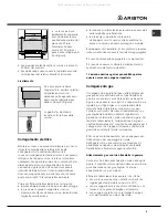 Preview for 3 page of Ariston CX65SFA I Operating Instructions Manual