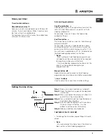 Предварительный просмотр 9 страницы Ariston DB62 Instruction Booklet