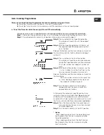 Предварительный просмотр 11 страницы Ariston DB62 Instruction Booklet