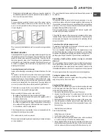 Preview for 19 page of Ariston DD 641 /A(ICE) Operating Instructions Manual