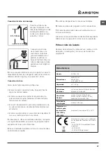 Предварительный просмотр 27 страницы Ariston ECOT6L 105 Instructions For Use Manual