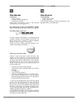 Preview for 4 page of Ariston EHP750T/HA Operating Instructions Manual