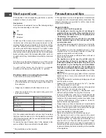 Preview for 16 page of Ariston EHP750T/HA Operating Instructions Manual