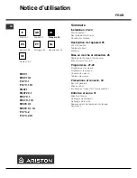 Предварительный просмотр 22 страницы Ariston F 87 V.1 Operating Instructions Manual