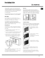 Preview for 33 page of Ariston F 87 V.1 Operating Instructions Manual