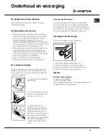 Предварительный просмотр 61 страницы Ariston F 87 V.1 Operating Instructions Manual