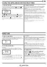 Preview for 3 page of Ariston FA2844PIXAAUS Daily Reference Manual