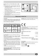 Preview for 12 page of Ariston FC 98 P.1 Instructions For Installation And Use Manual