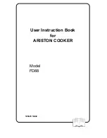 Предварительный просмотр 1 страницы Ariston FD88 User Instruction Book