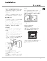 Предварительный просмотр 11 страницы Ariston FK 62 Operating Instructions Manual