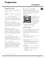 Предварительный просмотр 15 страницы Ariston FK 62 Operating Instructions Manual