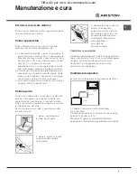 Предварительный просмотр 9 страницы Ariston FQ61P.1 Operating Instructions Manual