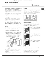 Предварительный просмотр 53 страницы Ariston FQ61P.1 Operating Instructions Manual