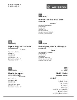 Preview for 1 page of Ariston HGA 9.5 AM X Operating Instructions Manual