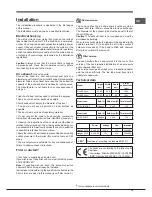 Preview for 15 page of Ariston HGA 9.5 AM X Operating Instructions Manual