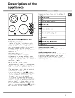 Предварительный просмотр 5 страницы Ariston Hotpoint 7HKRM 641 D X RU Operating Instructions Manual