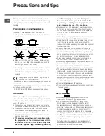 Предварительный просмотр 6 страницы Ariston Hotpoint 7HKRM 641 D X RU Operating Instructions Manual