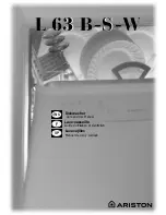 Preview for 1 page of Ariston L 63 B-S-W Care And Use Manual