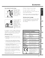 Предварительный просмотр 31 страницы Ariston LBE 129 Instructions For Use Manual