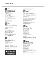 Preview for 1 page of Ariston LFD 11m132 Operating Instructions Manual