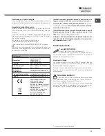 Preview for 15 page of Ariston LFD 11m132 Operating Instructions Manual