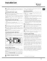 Preview for 25 page of Ariston LFD 11m132 Operating Instructions Manual