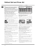 Preview for 28 page of Ariston LFD 11m132 Operating Instructions Manual