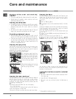 Preview for 34 page of Ariston LFD 11m132 Operating Instructions Manual