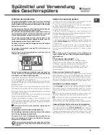 Preview for 53 page of Ariston LFD 11m132 Operating Instructions Manual