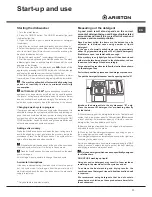 Preview for 11 page of Ariston LFF 8M122 Operating Instructions Manual