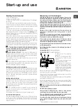 Preview for 9 page of Ariston LFF 8M5 Operating Instructions Manual