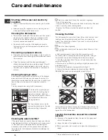 Preview for 10 page of Ariston LFS 215 Operating Instructions Manual