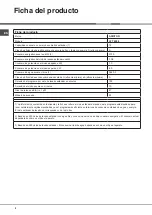 Preview for 2 page of Ariston LFT 2284 Operating Instructions Manual