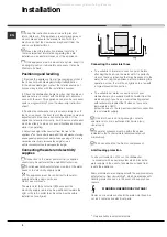 Предварительный просмотр 2 страницы Ariston LFT 321 Operating Instructions Manual