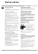 Предварительный просмотр 6 страницы Ariston LFT 321 Operating Instructions Manual