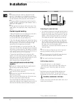 Preview for 2 page of Ariston LFZ 338 Operating Instructions Manual