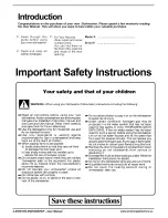 Preview for 3 page of Ariston LL 64 B-S-W Care And Use Manual