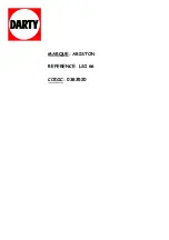 Preview for 1 page of Ariston LSI 66 Instructions Manual