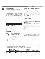 Предварительный просмотр 32 страницы Ariston LTF 11H132 Operating Instructions Manual